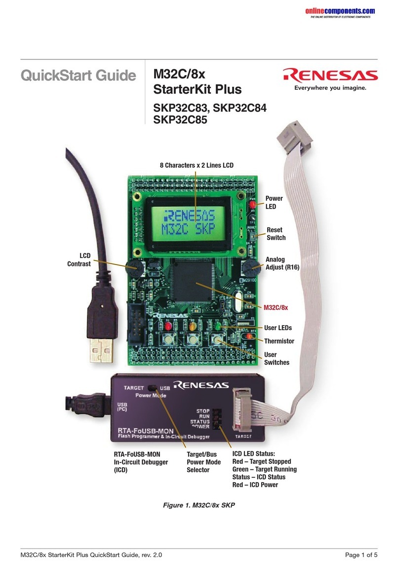 Renesas M32C/8x StarterKit Plus quick start guide