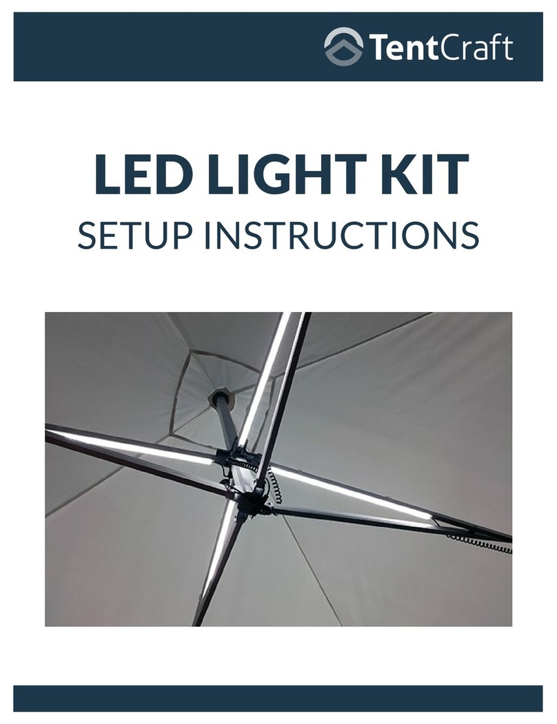 TentCraft LED LIGHT KIT Setup instructions