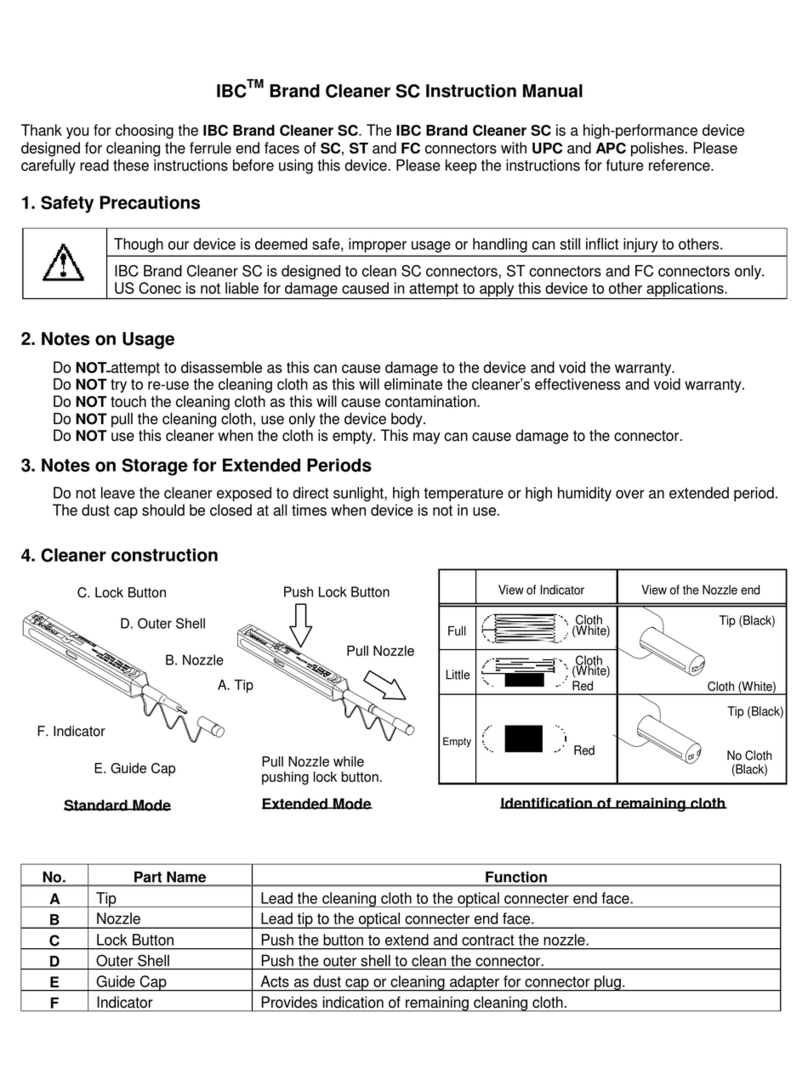 IBC Brand Cleaner SC instruction manual