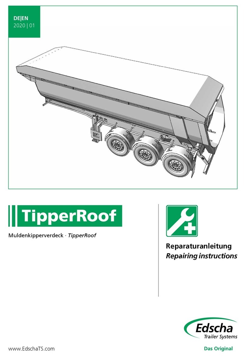 Edscha Trailer Systems TipperRoof Repairing instructions