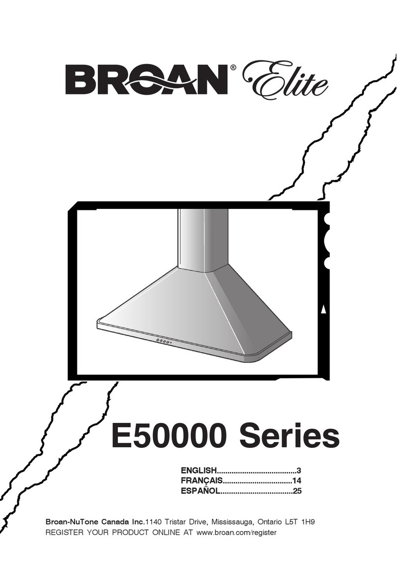 Broan E50000 Series instructions