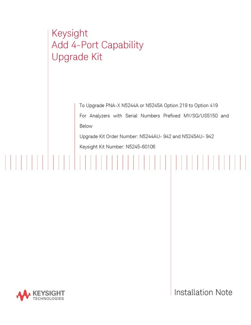 Keysight Technologies N5245-60106 Installation note