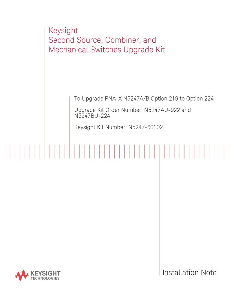 Keysight Technologies N5247-60102 Installation note