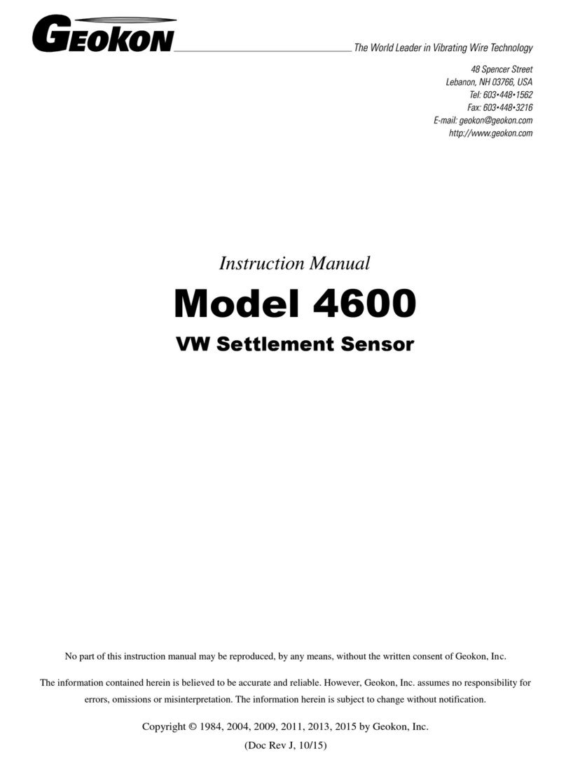 Geokon 4600 User manual Geokon 4600 User manual