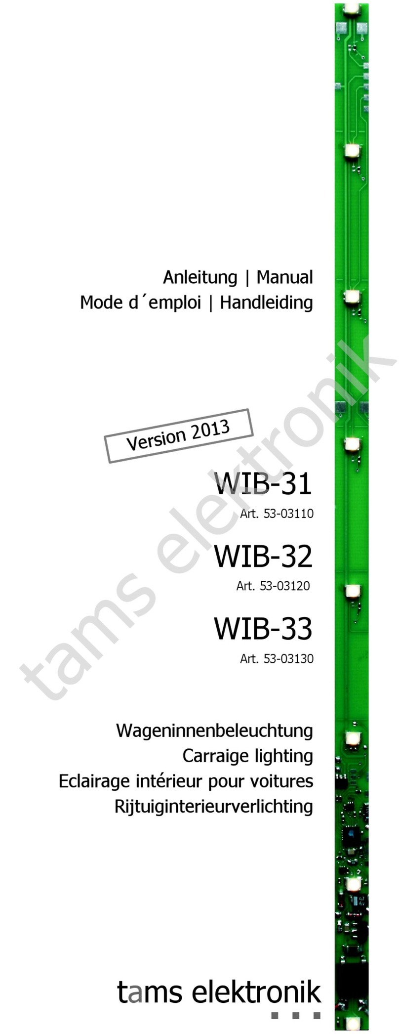tams elektronik WIB-31 manual