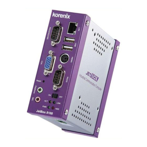 Korenix JetBox 8100 Quick installation guide