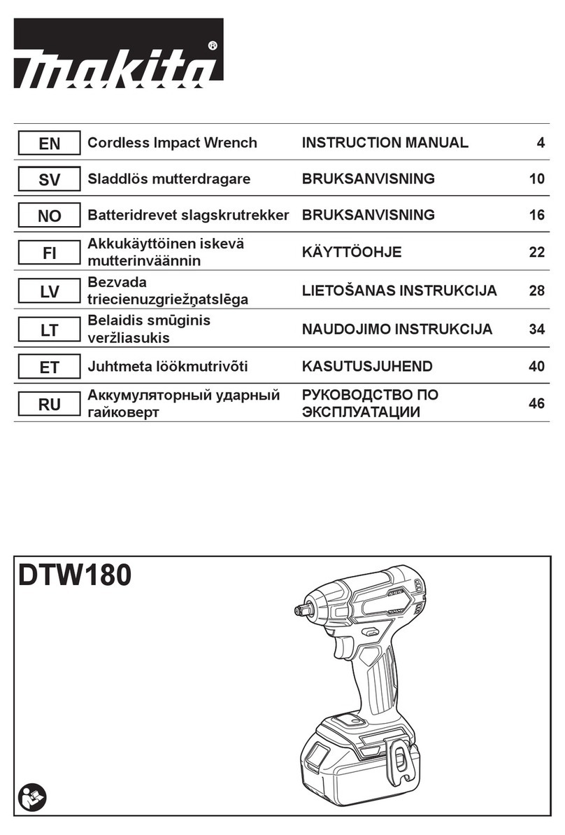 Makita DTW180 User manual