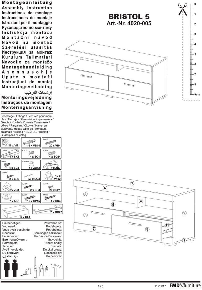 FMD Furniture BRISTOL 5 Assembly instruction