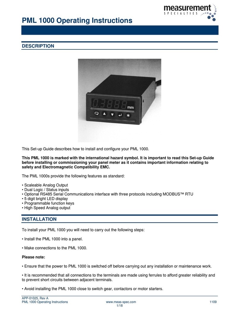 Measurement Computing PML 1000 User manual