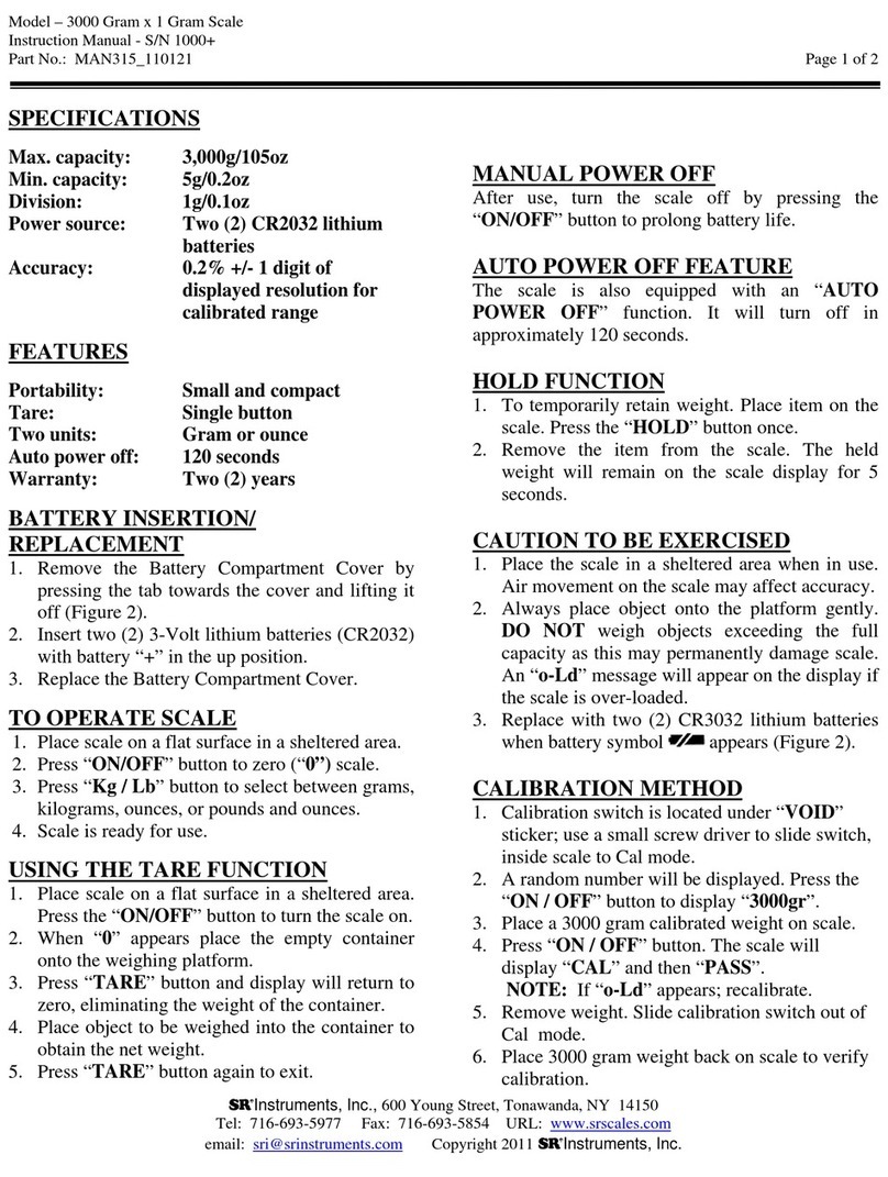 SR Instruments SR300 User manual