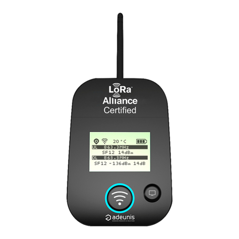 Adeunis RF LoRaWAN AS923 PULSE User manual