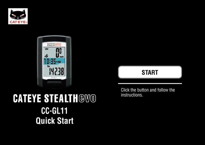 Cateye STEALTH EVO User manual