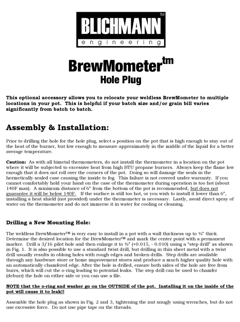 Blichmann BrewMometer Hole Plug quick guide