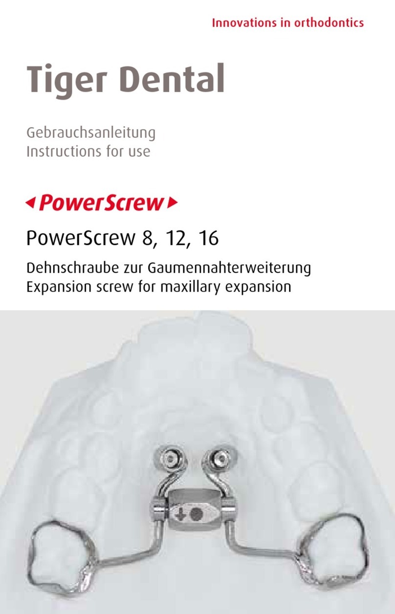 Tiger Dental PowerScrew 8 Instructions for use Tiger Dental PowerScrew 8 Instructions for use
