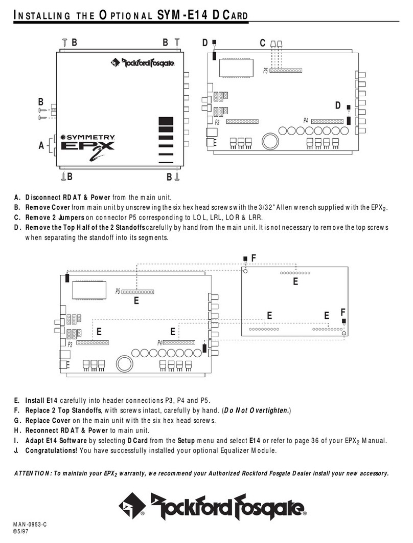 Rockford Fosgate SYMMETRY EPX2 quick start guide