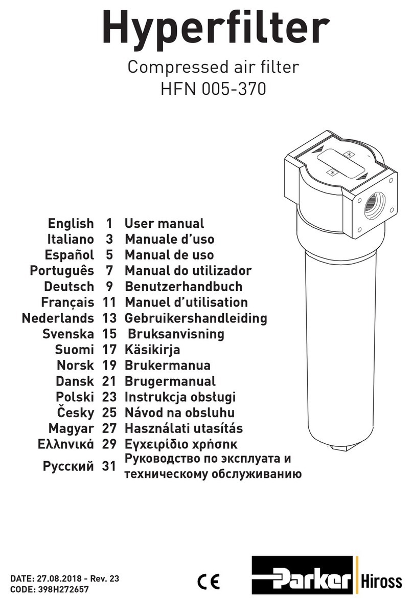 Parker Hiross Hyperfilter user manual