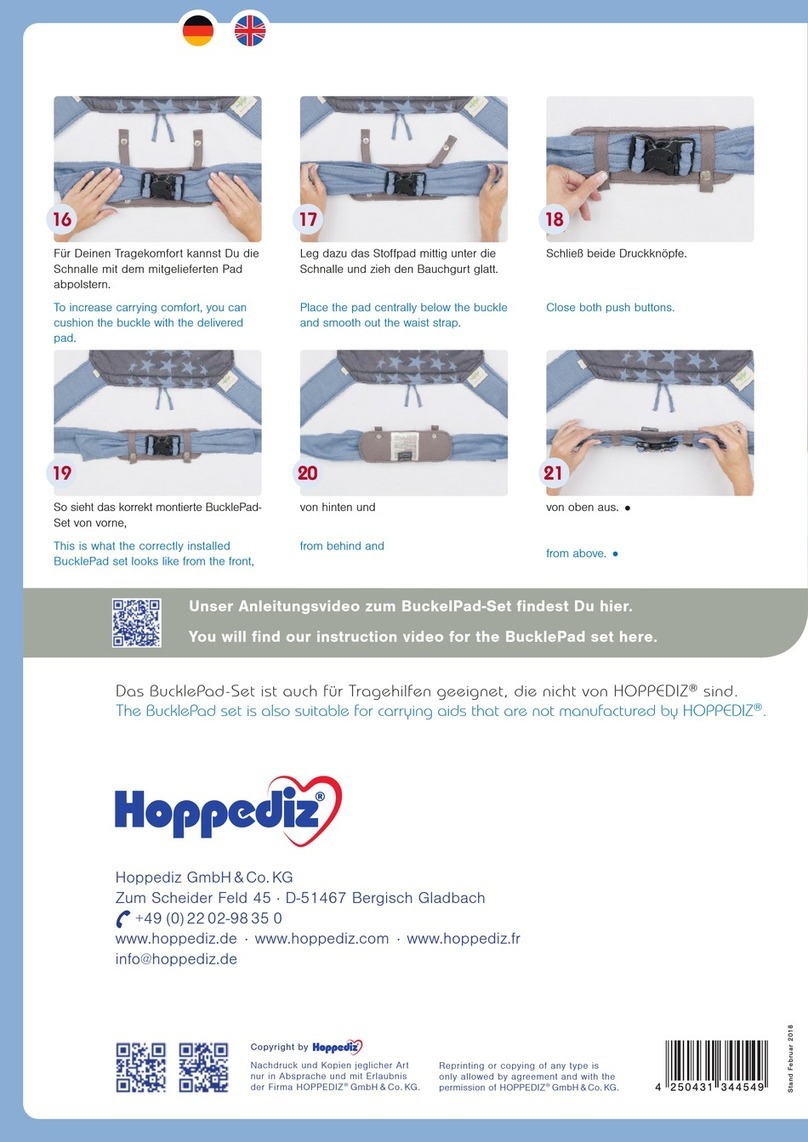 Hoppediz BucklePad Instructions for use