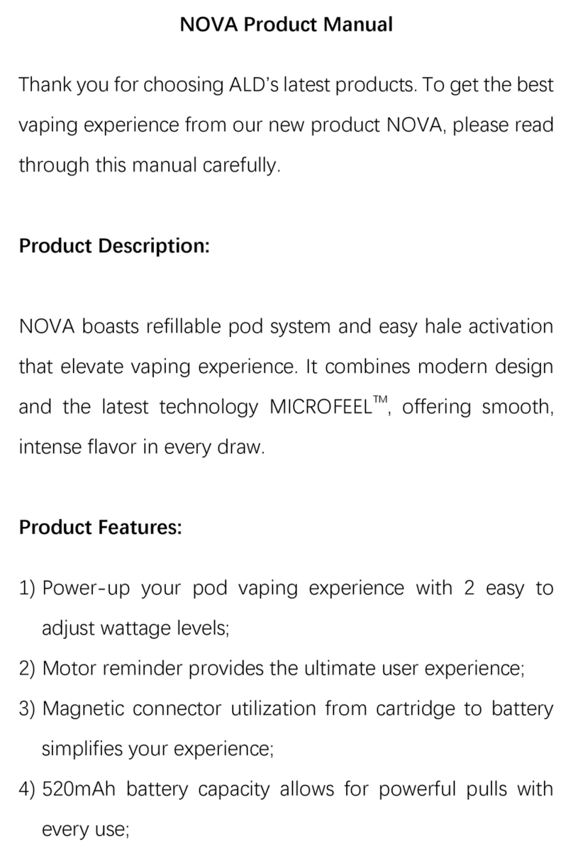 ALD NOVA product manual