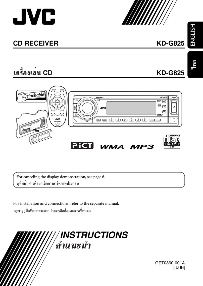 JVC KD-G825 User manual