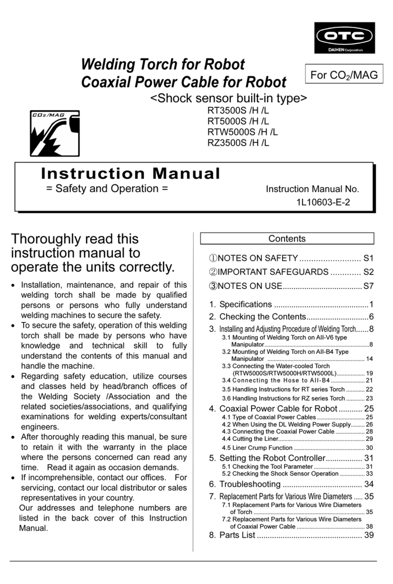 Daihen OTC RT3500S instruction manual