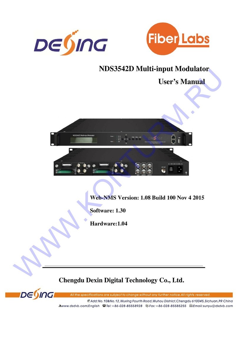 Dexing Fiber Labs NDS3542D User manual