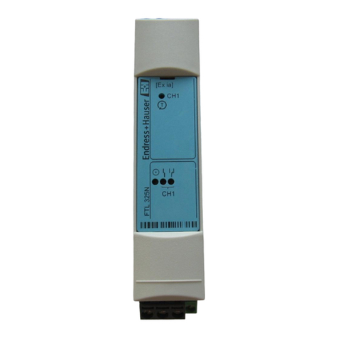 Endress+Hauser Nivotester FTL325N 1 1 Series User manual Endress+Hauser Nivotester FTL325N 1 1 Series User manual