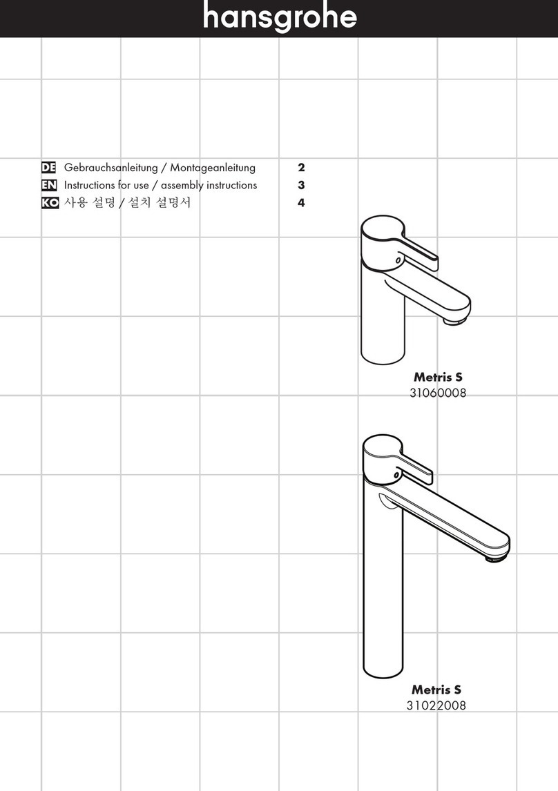 Hans Grohe Metris S 31022008 Manual