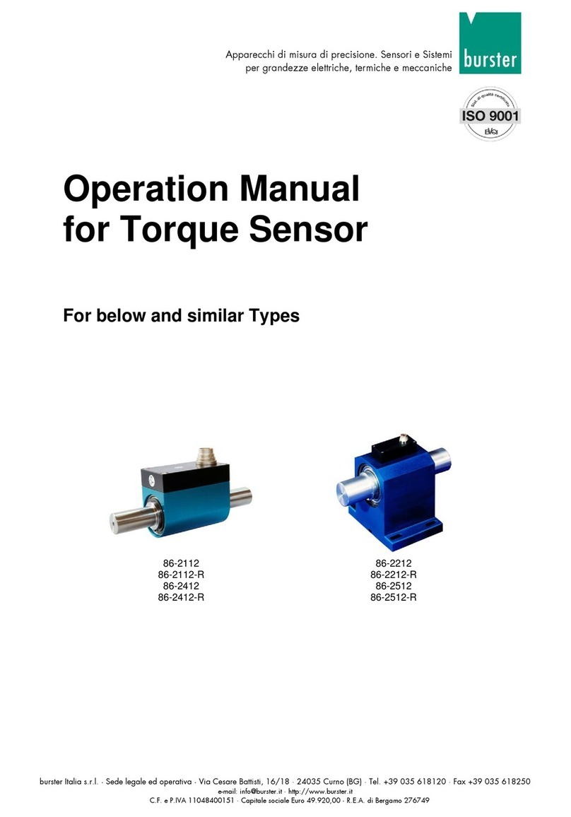 Burster 86-2112 User manual