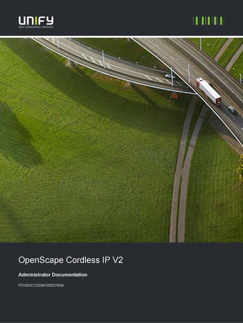Unify OpenScape Cordless IP V2 Operator's manual