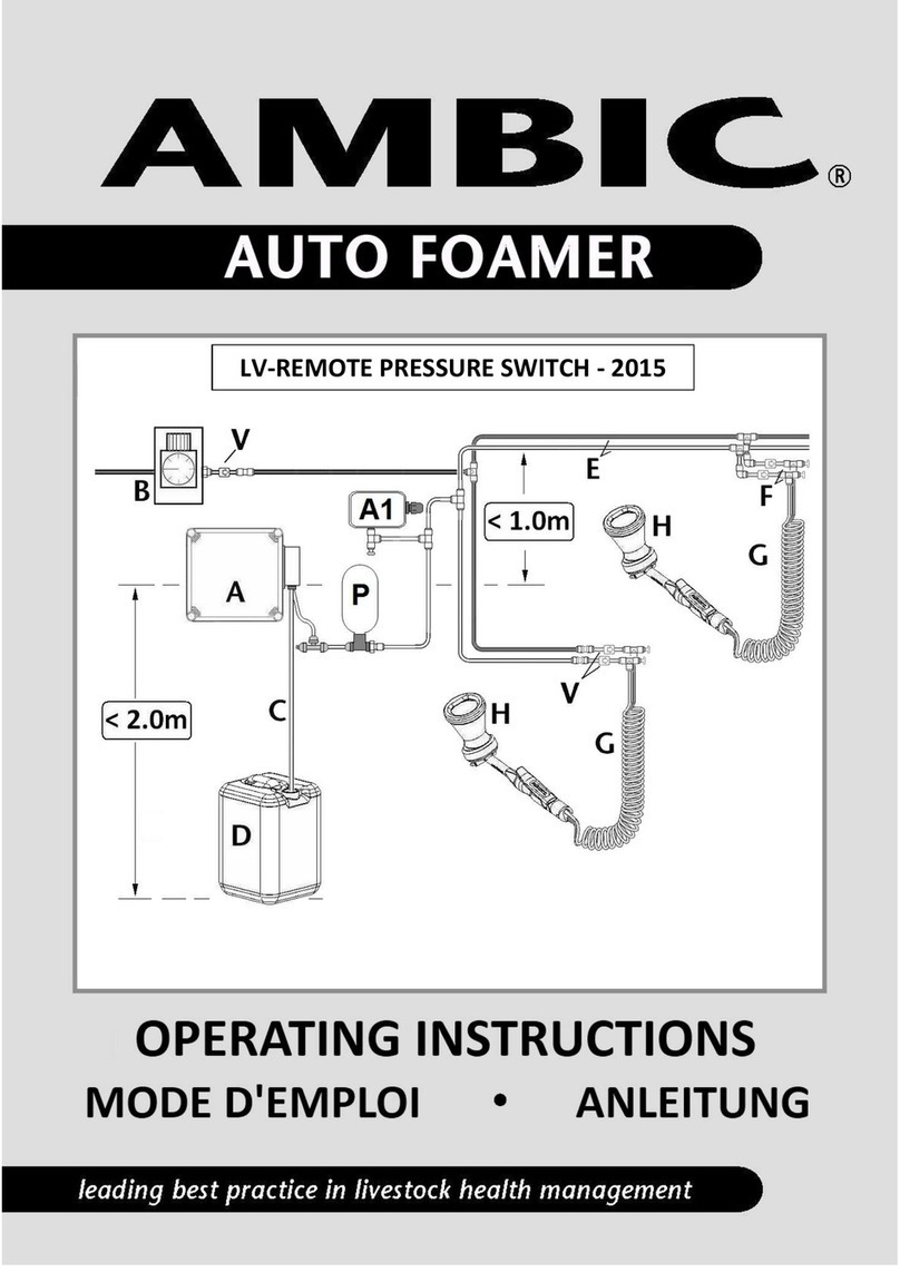 AMBIC AutoFoamer AAF/101 User manual