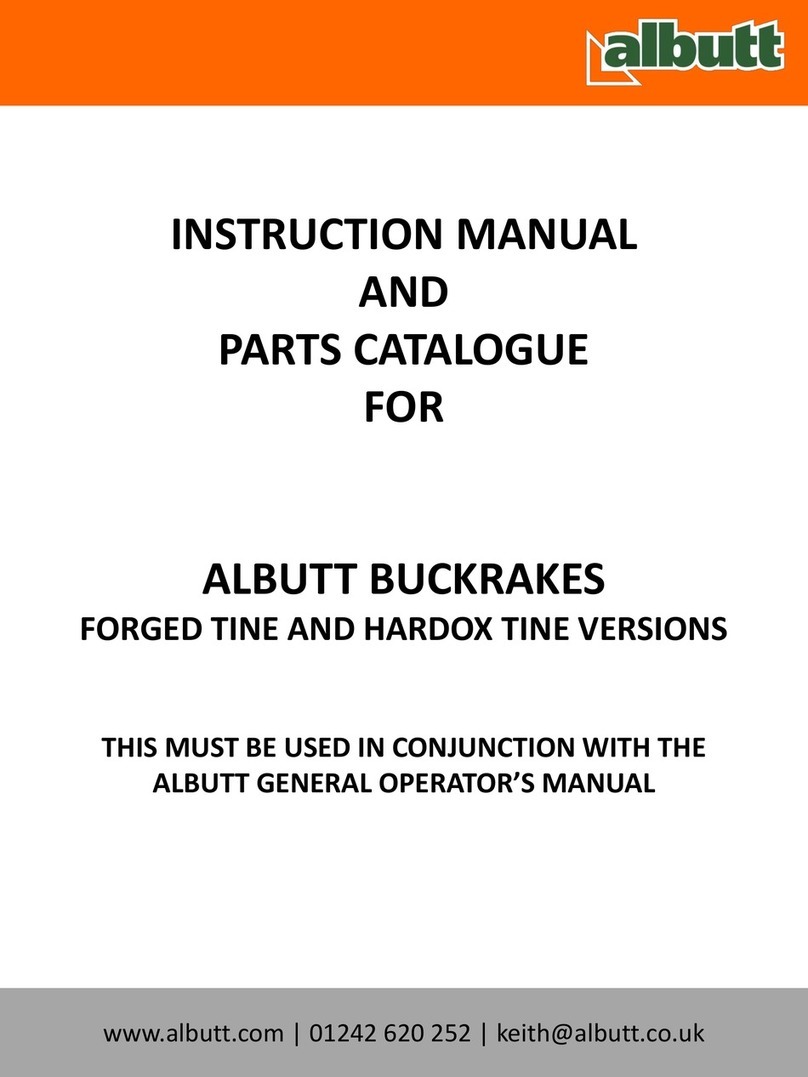 albutt FORGED TINE Series INSTRUCTION MANUAL AND PARTS CATALOGUE albutt FORGED TINE Series INSTRUCTION MANUAL AND PARTS CATALOGUE