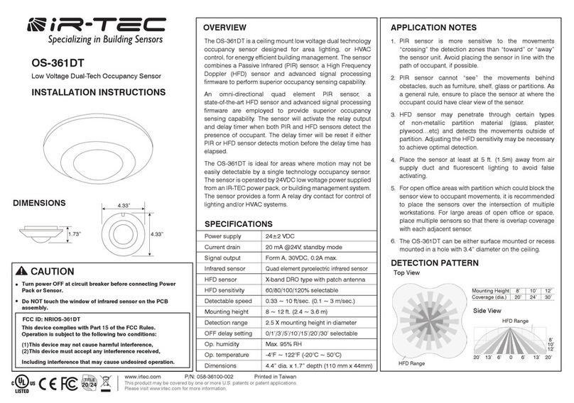 IR-Tec OS-361DT User manual