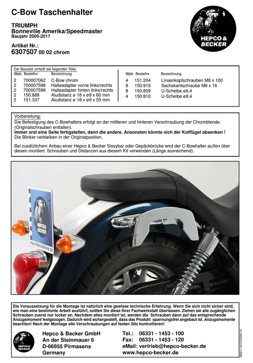 hepco & becker 6307507 00 02 Assembling instructions hepco & becker 6307507 00 02 Assembling instructions