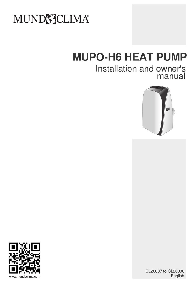 mundoclima MUPO-H6 Installation instructions