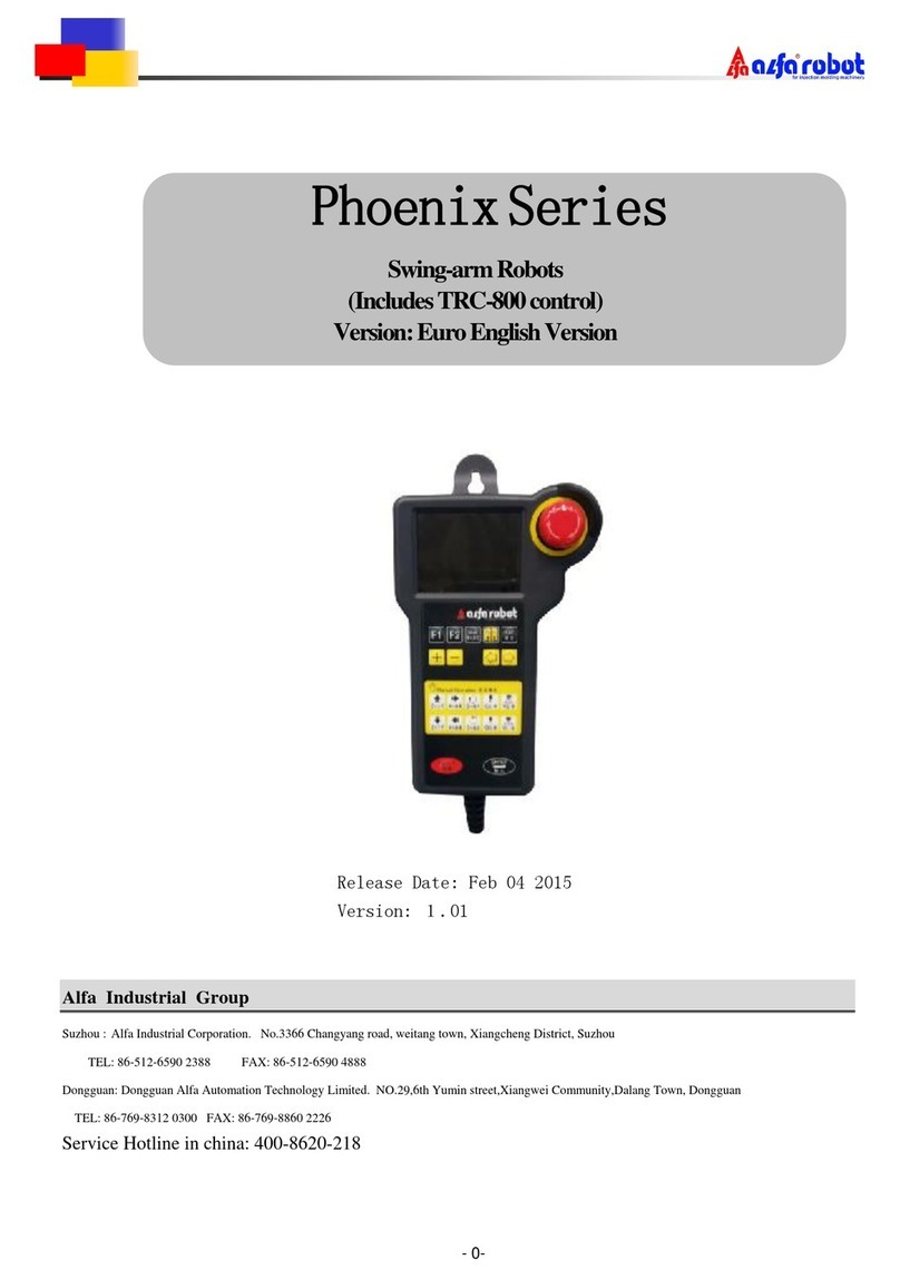 alfa robot Phoenix Series manual
