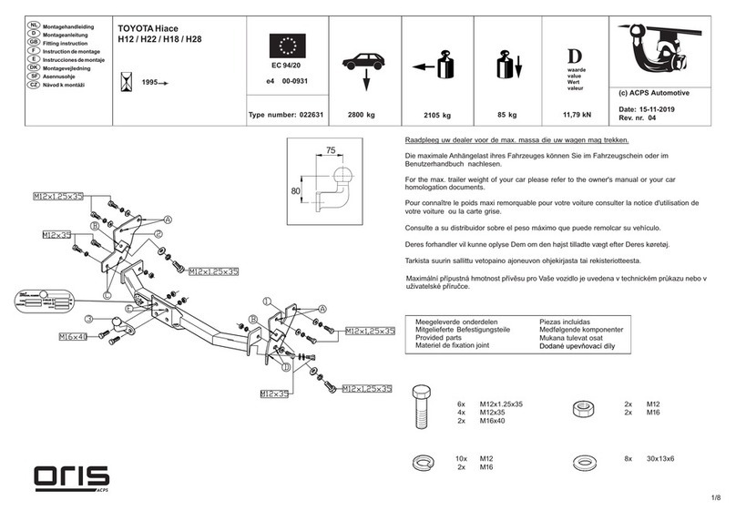 Oris 022631 Install guide