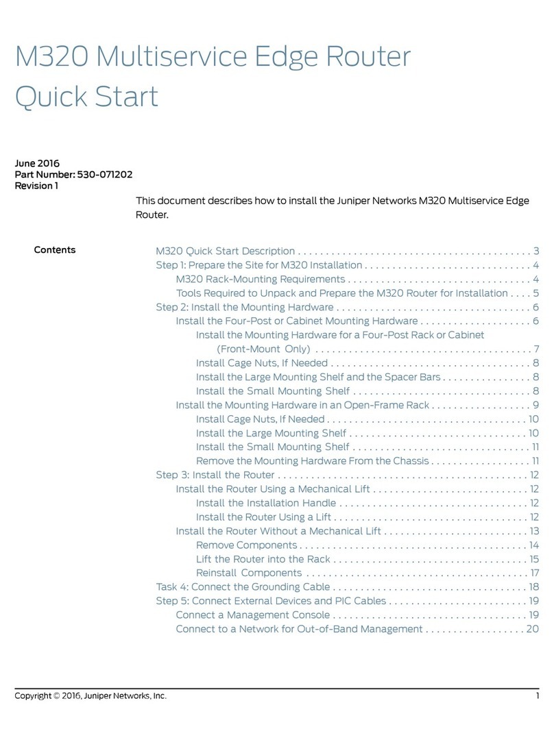 Juniper M320 User manual