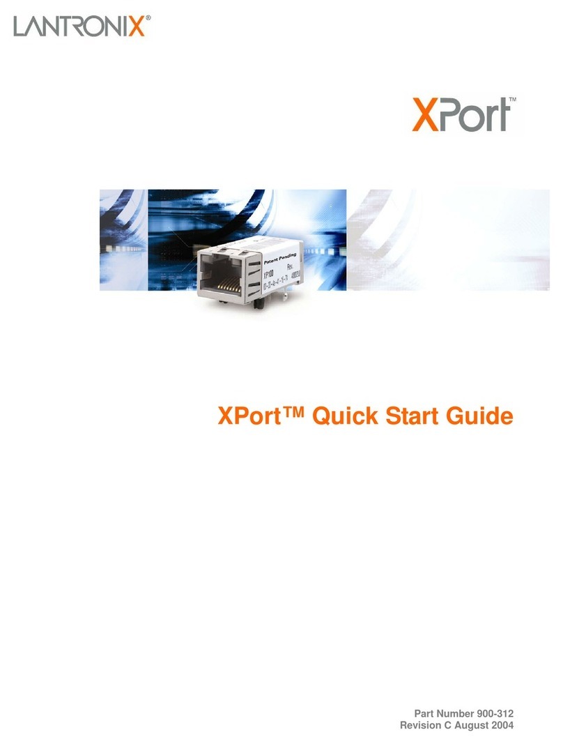 Lantronix XPort 080-318 User manual Lantronix XPort 080-318 User manual