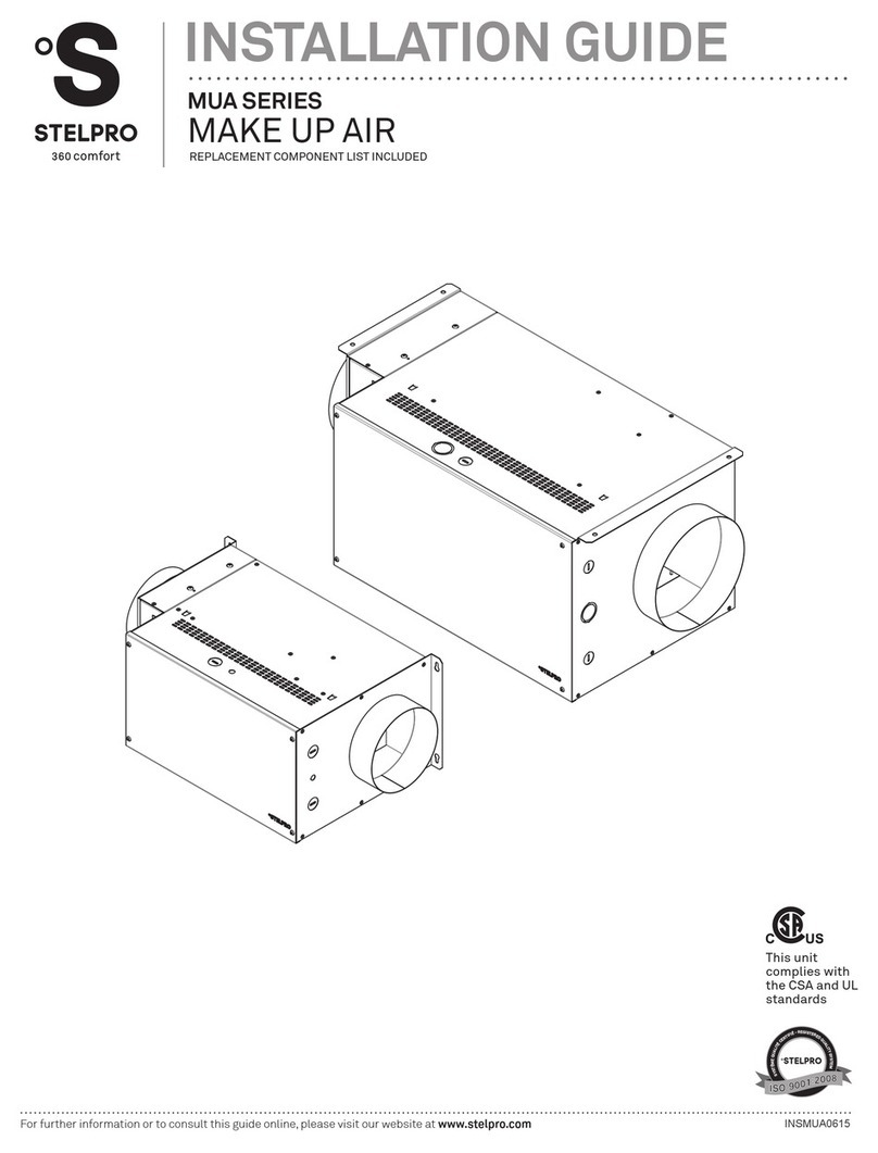 Stelpro MUA Series installation guide