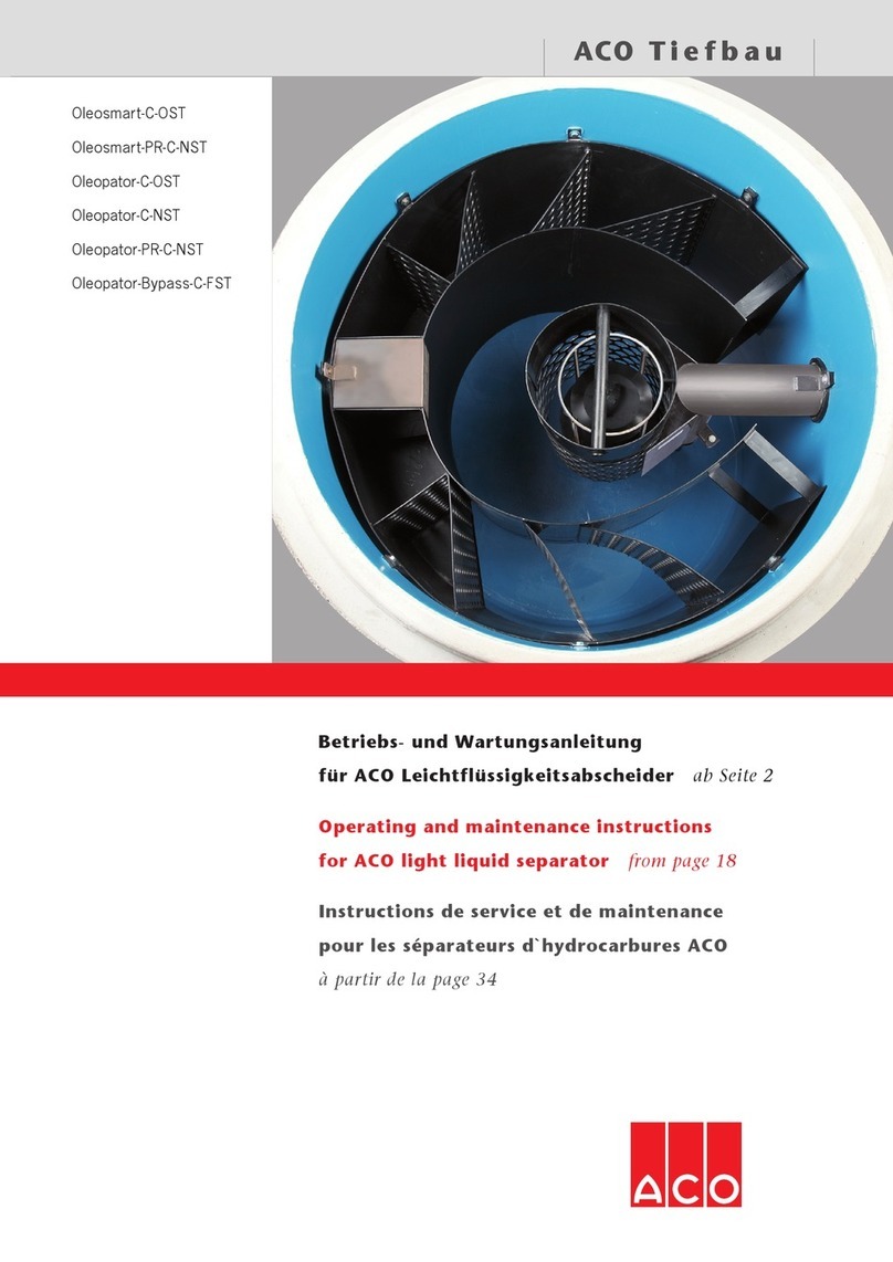 ACO Oleosmart-C-OST Operating and maintenance instructions