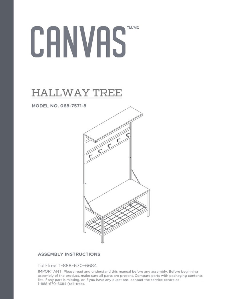Canvas HALLWAY TREE 068-7571-8 User manual Canvas HALLWAY TREE 068-7571-8 User manual