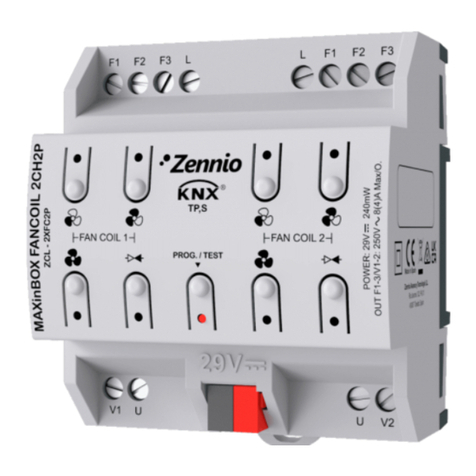 Zennio MAXinBOX FANCOIL 2CH2P User manual