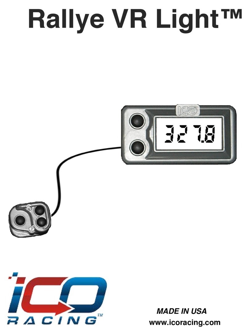 iCO Racing Rallye VR Light manual
