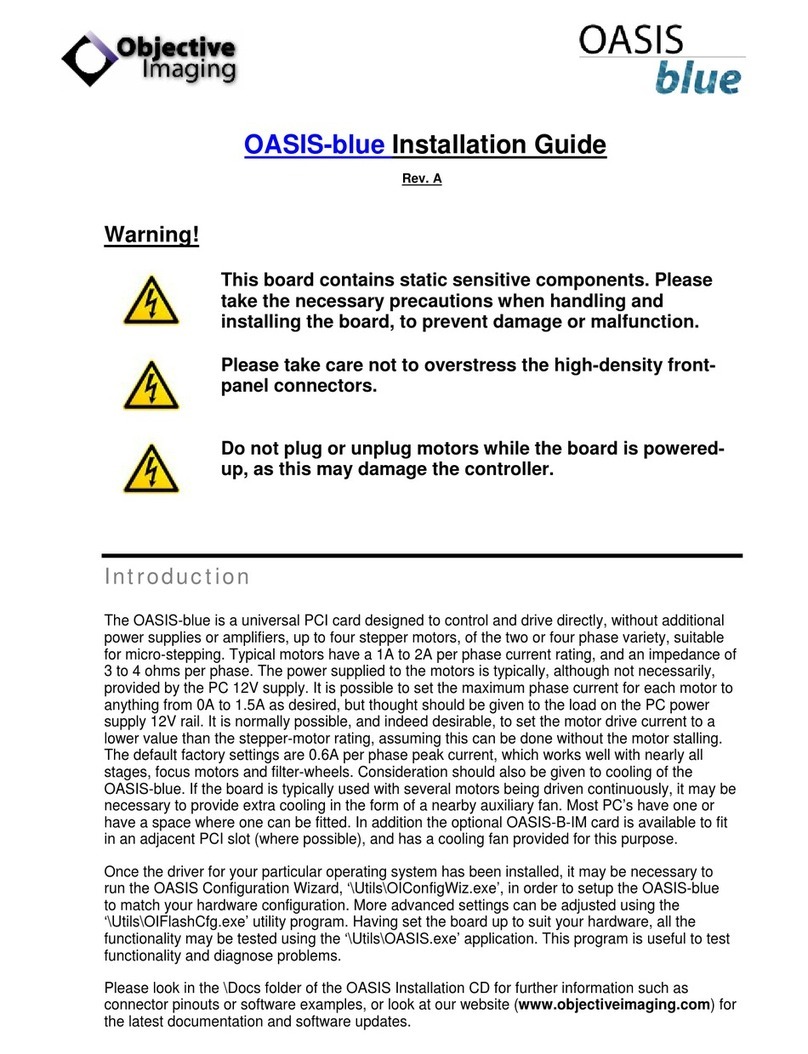 Objective Imaging OASIS-blue installation guide