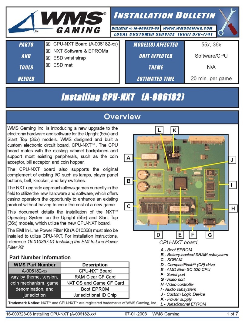 WMS CPU-NXT A-006182 Series Installation Bulletin