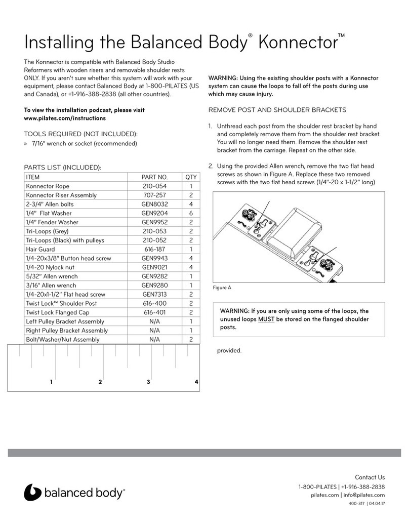 Balanced Body Konnector Instruction Manual Balanced Body Konnector Instruction Manual
