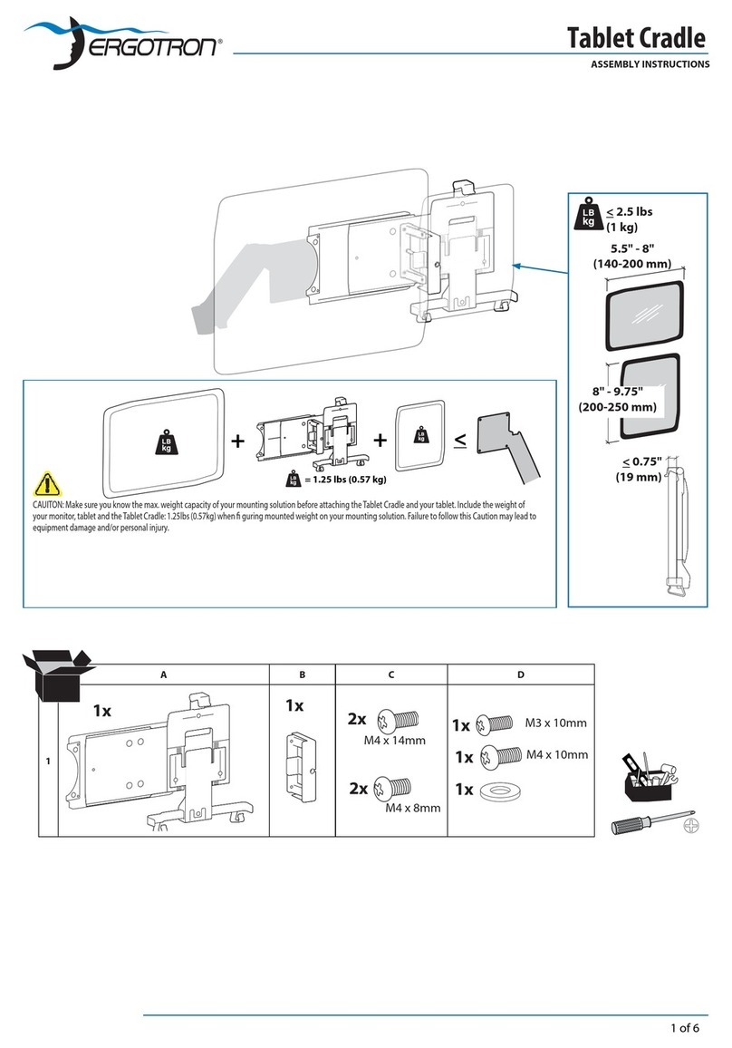 Ergotron Tablet Cradle Assembly instructions