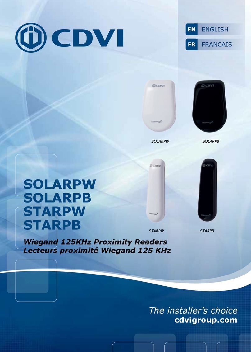 CDVI SOLARPW User manual