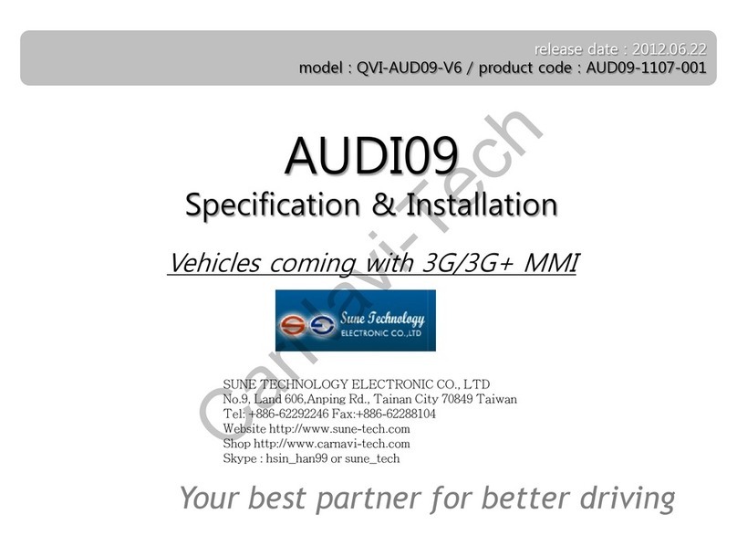 Sune Technology AUDI09 User manual Sune Technology AUDI09 User manual