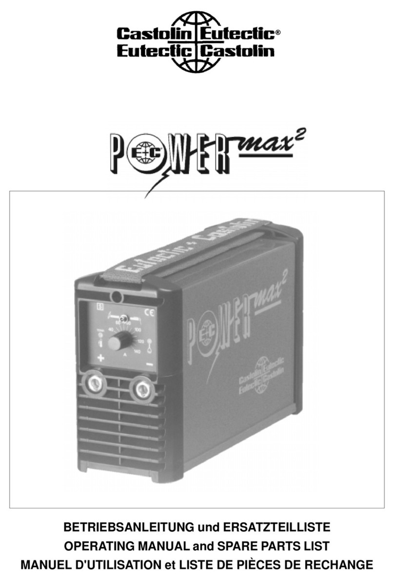 Castolin Eutectic POWERmax2 Operating manual and Spare parts list